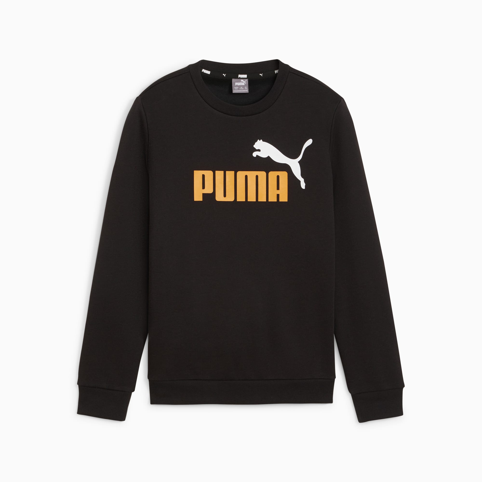 Essentials Two Tone Big Logo Crew Neck Sweater Youth PUMA Shoes PUMA